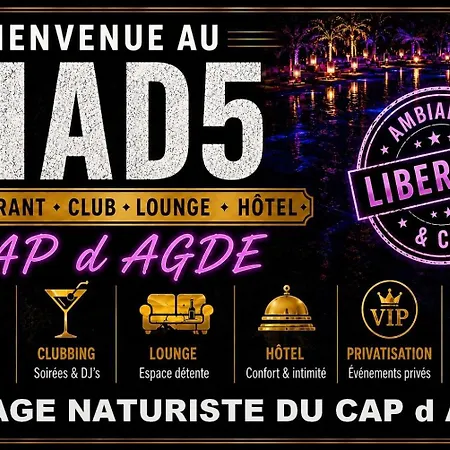 Hotel apartamentowy 5 Cap Libertin Village Naturiste Agde