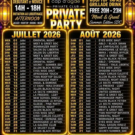 Appart hôtel 5 Cap Libertin Village Naturiste